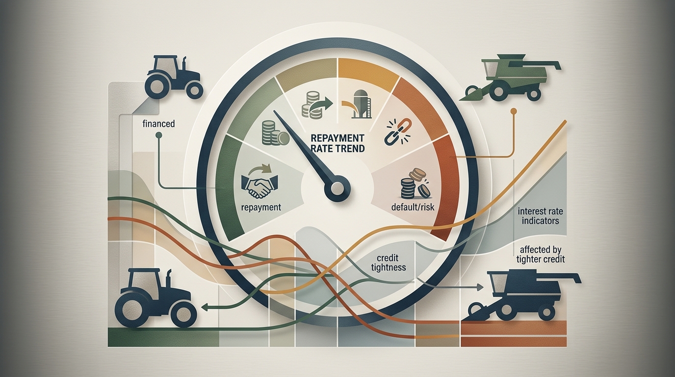Illustration: Tightening Credit: What Declining Farm Loan Repayment Rates Mean for Your Equipment Strategy